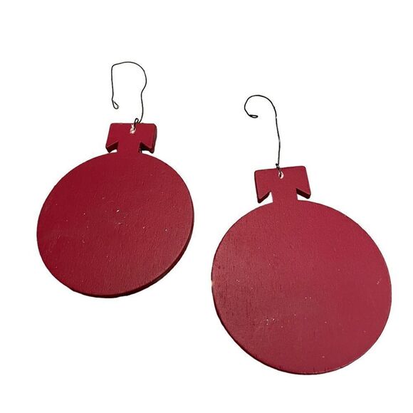 Believe Ornament Set of 2 Metal Wood NWOT - Picture 2 of 4